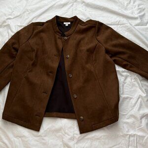 J Jill Faux Suede Jacket